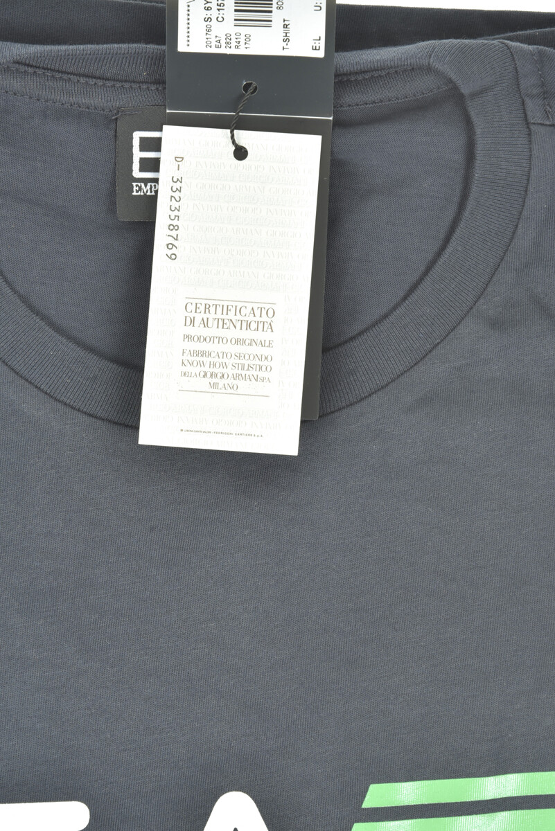 Emporio Armani EA7 T-Shirt Sweatshirt Man Blue 6YPTC0PJH7Z 1578 SzXXL MAKE OFFER gallery