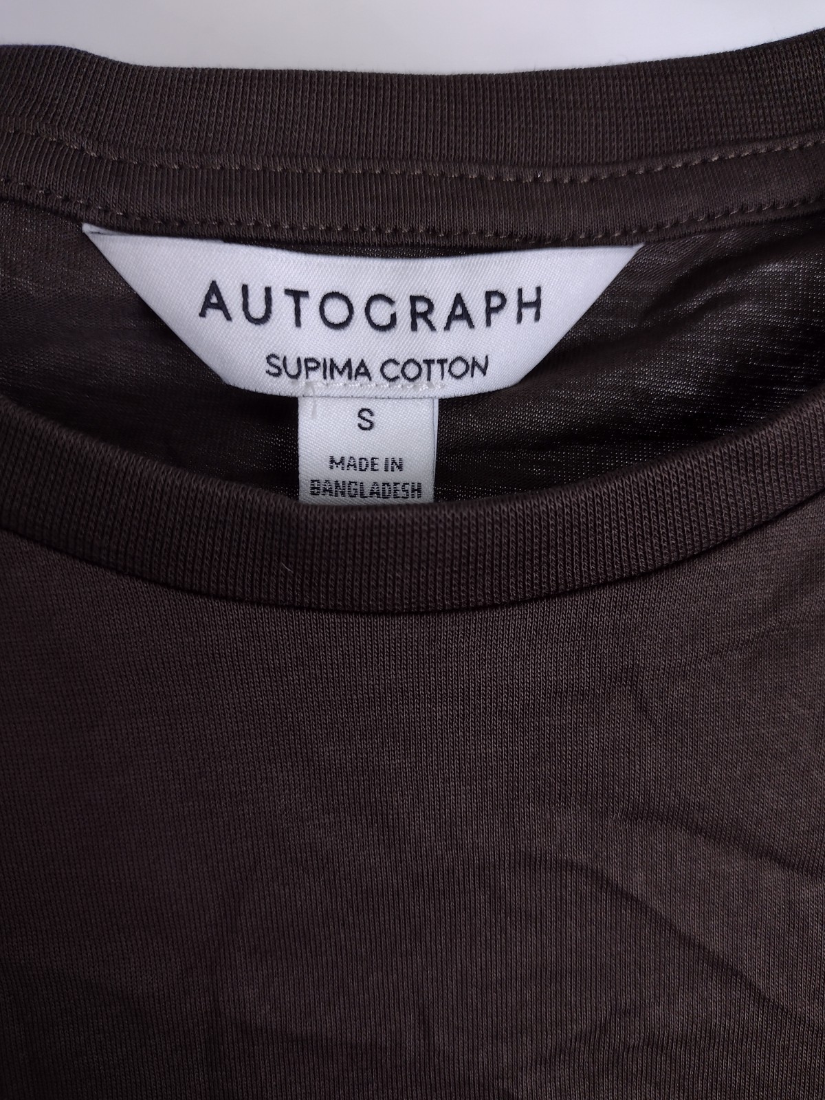 Autograph Men's 2Pcs Supima Cotton T-shirts Size S Black & Olive NEW gallery