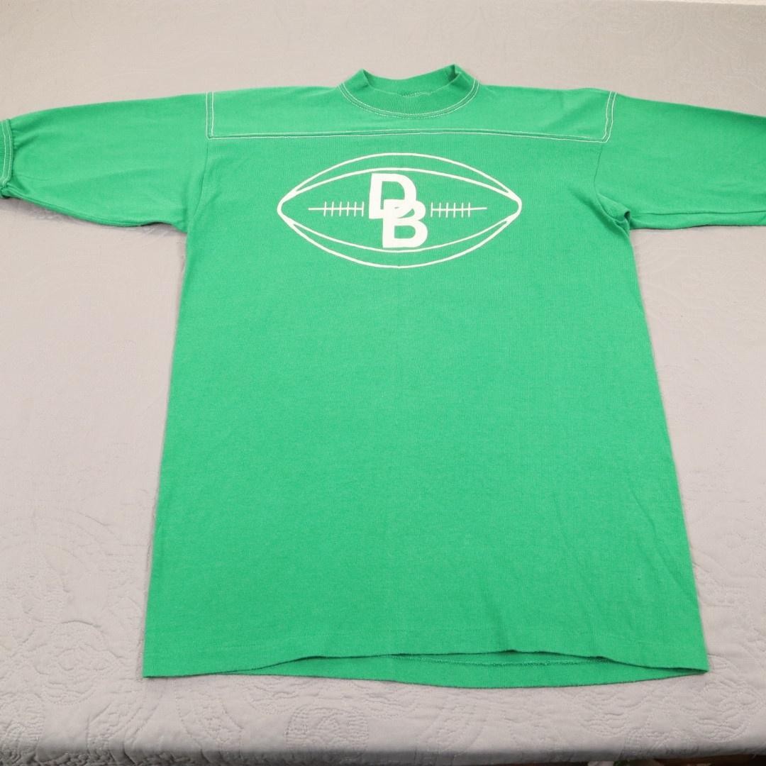 Vintage Stedman Sport T Shirt 70s Football Heavyweight School 1/2 Short Sleeve