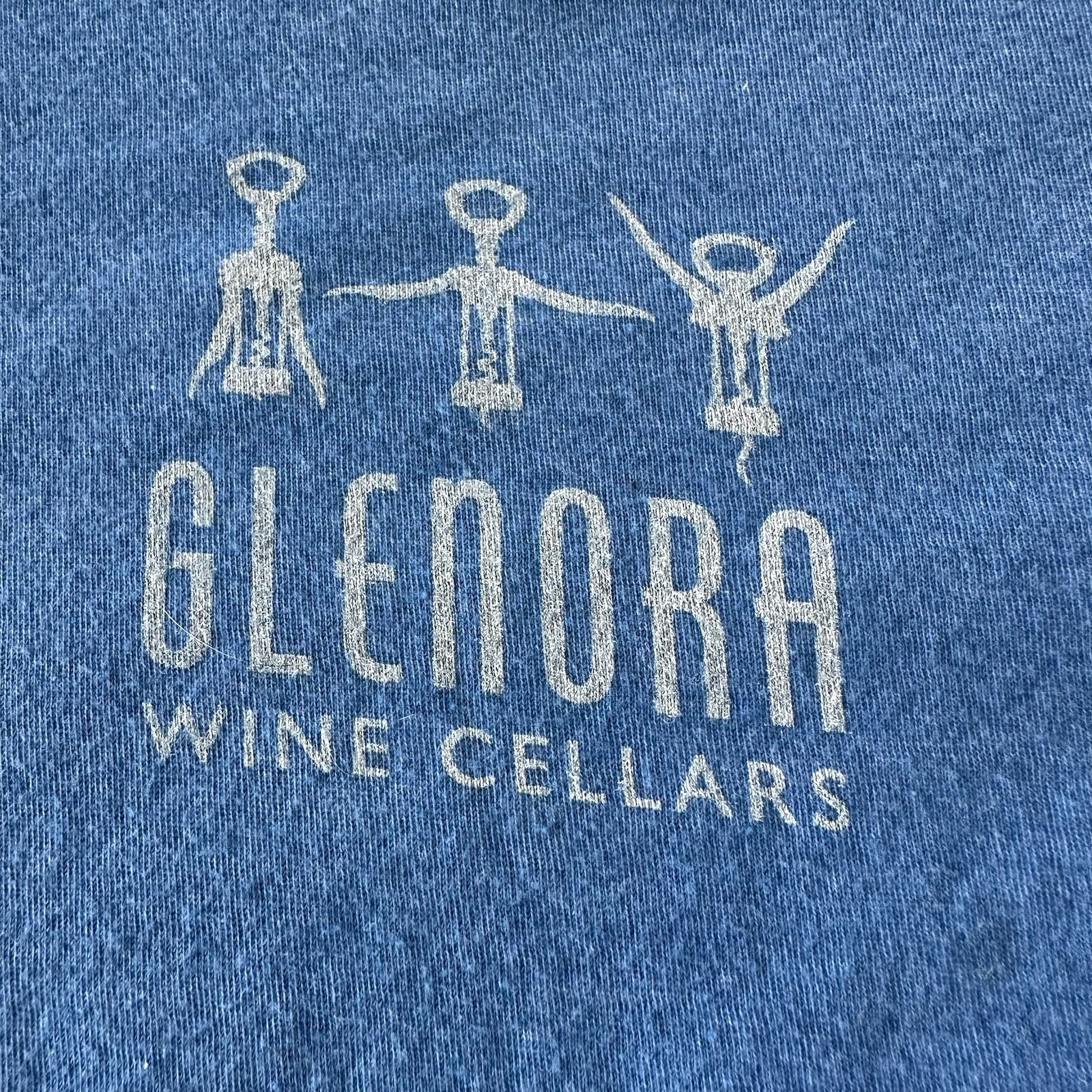Glenora Wine Cellars Unisex Sz M Short Sleeve Cotton/Poly Blend Blue T-Shirt gallery