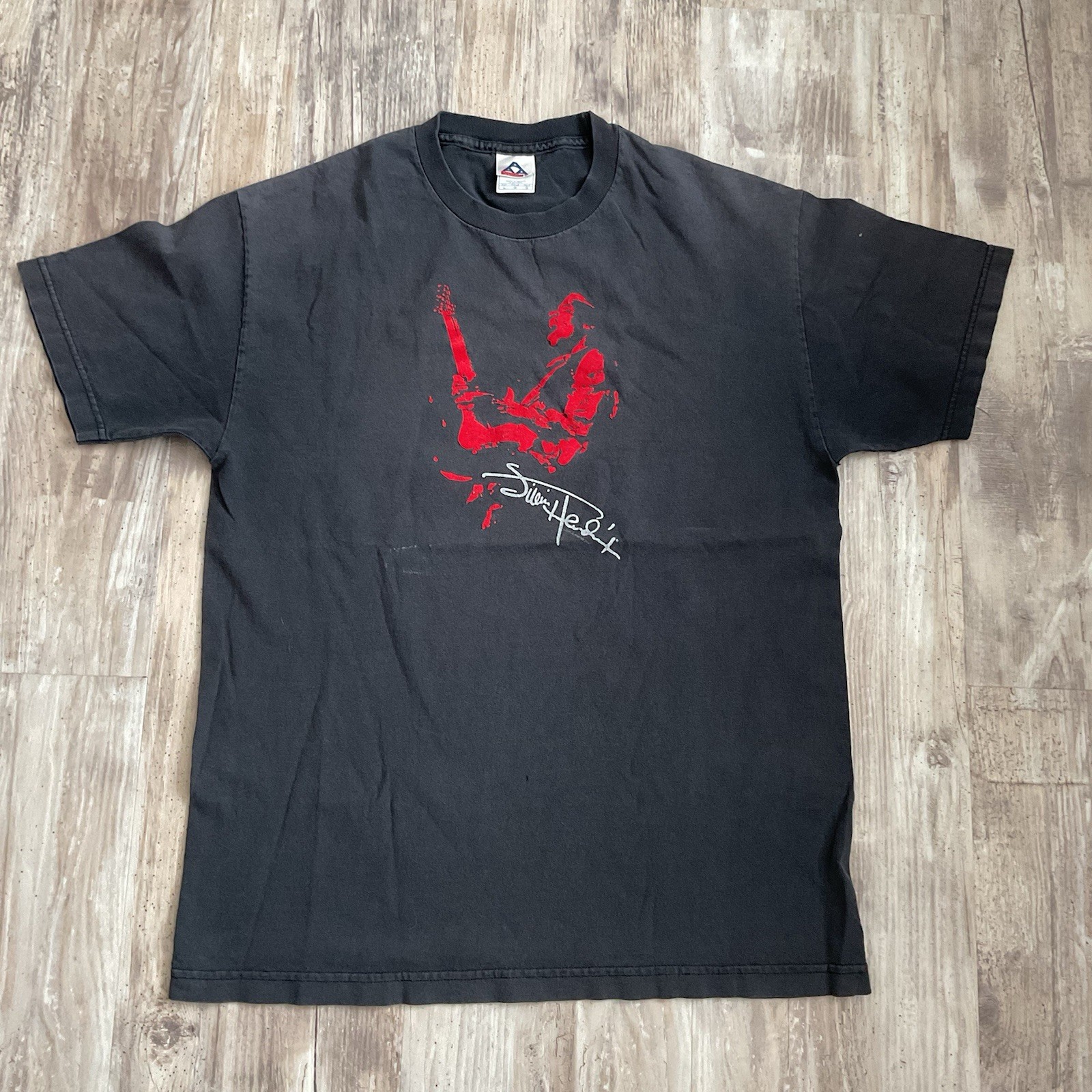 Jimi Hendrix Crew Neck Tee Shirt With Red Graphic gallery