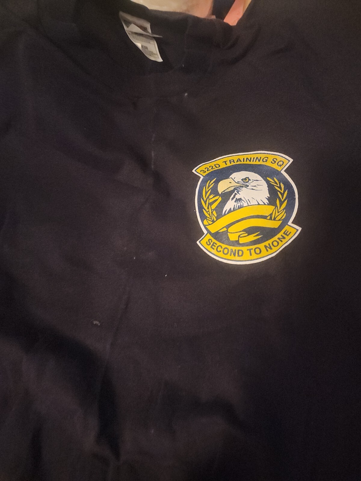 322D Training Sq Second To None Black shirt Size L Military Graphic Tshirt