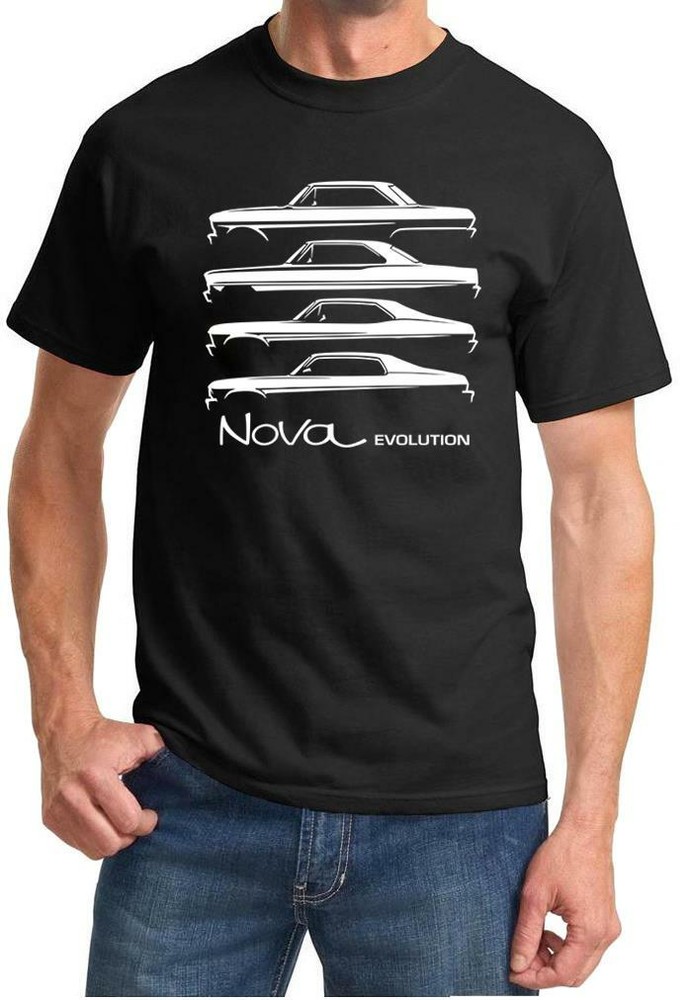 1962-79 Chevy Nova Evolution Classic Outline Design Tshirt NEW