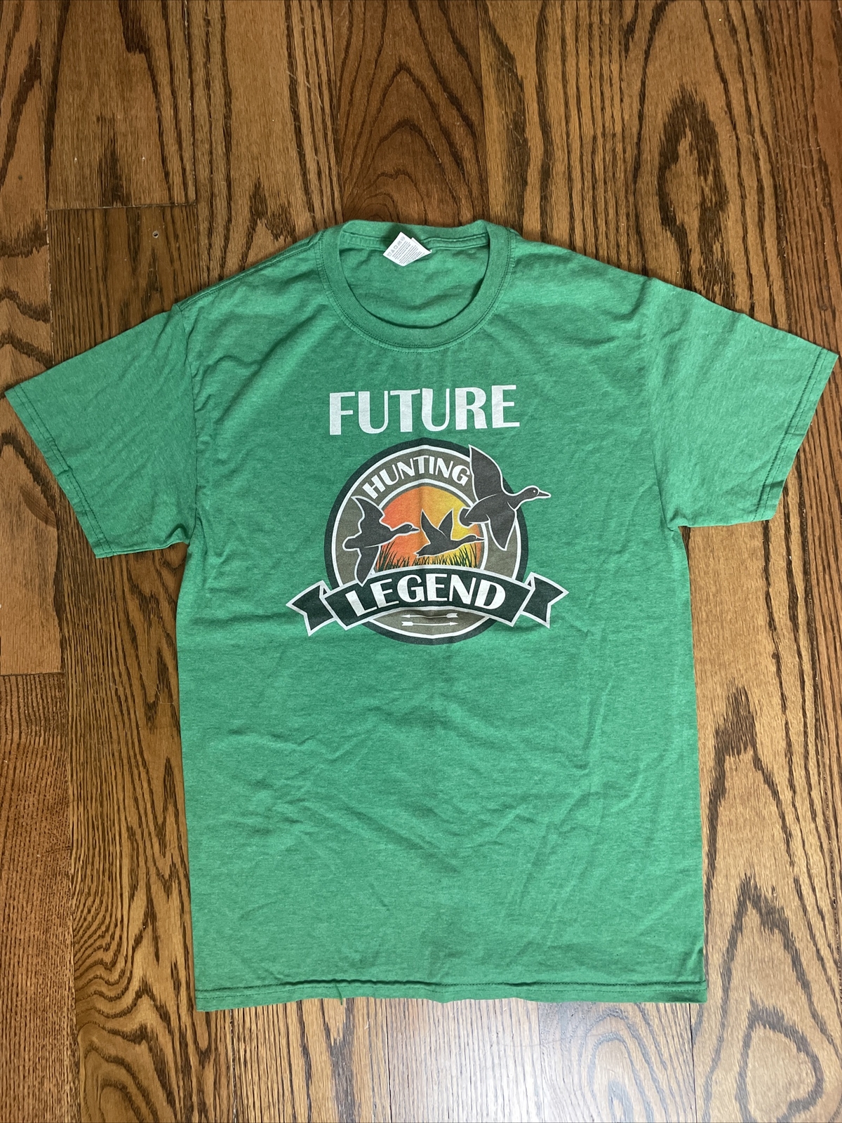 Men’s Hunting Legend Duck Hunting Green Short Sleeve Graphic Tee – Small