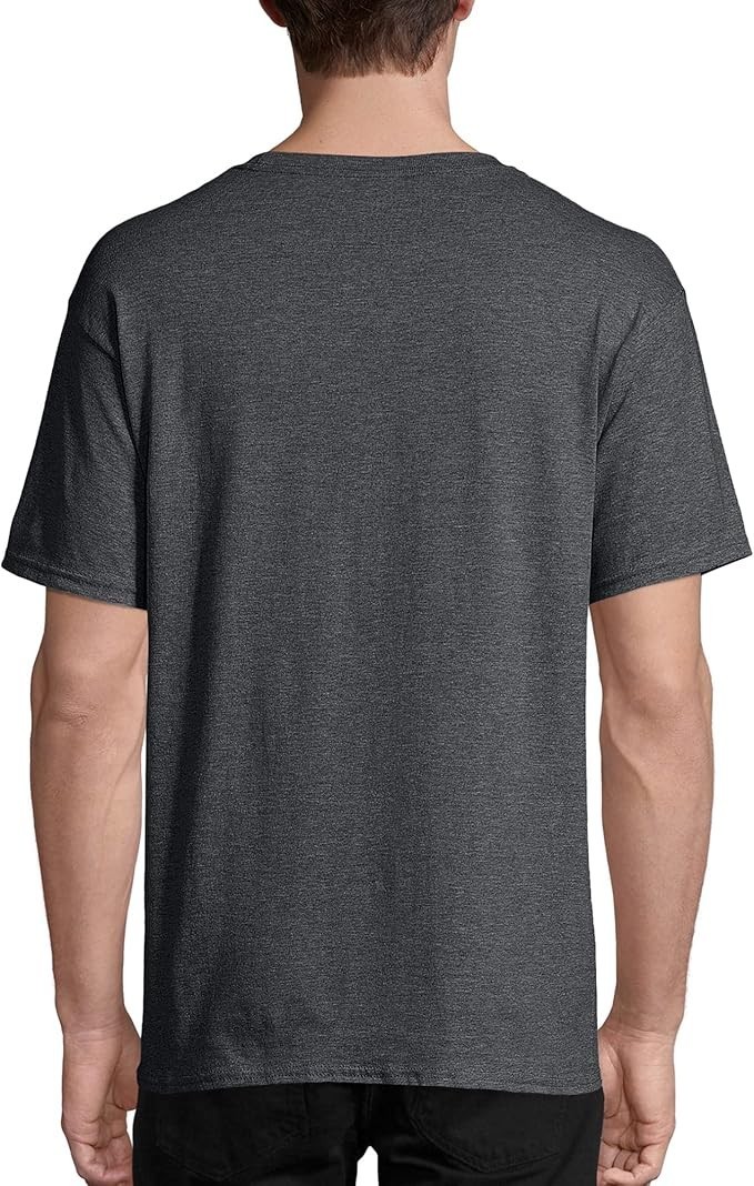 Hanes Men Crew neck T-Shirt 4-Pack ComfortSoft 100% Cotton Heavyweight Tee Plain gallery