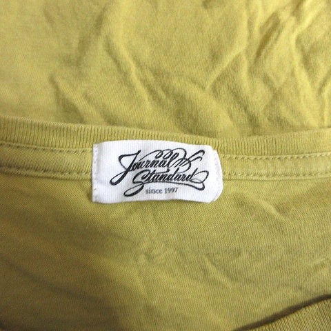 Journal Standard Long Sleeve T-Shirt M Yellow Cut and Sewn Used gallery