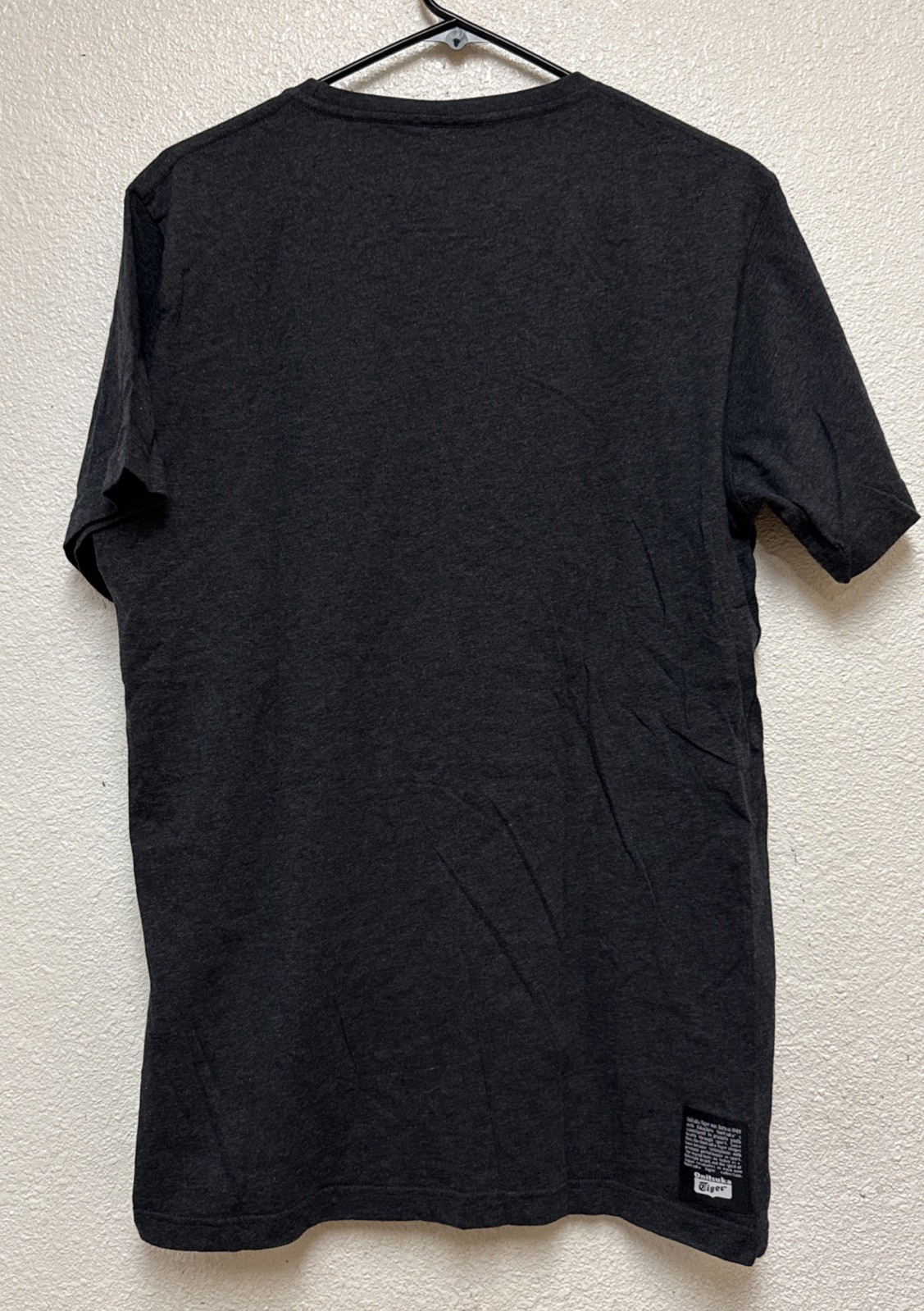 Onitsuka Tiger Logo Gray Short Sleeve Tee Sz L gallery
