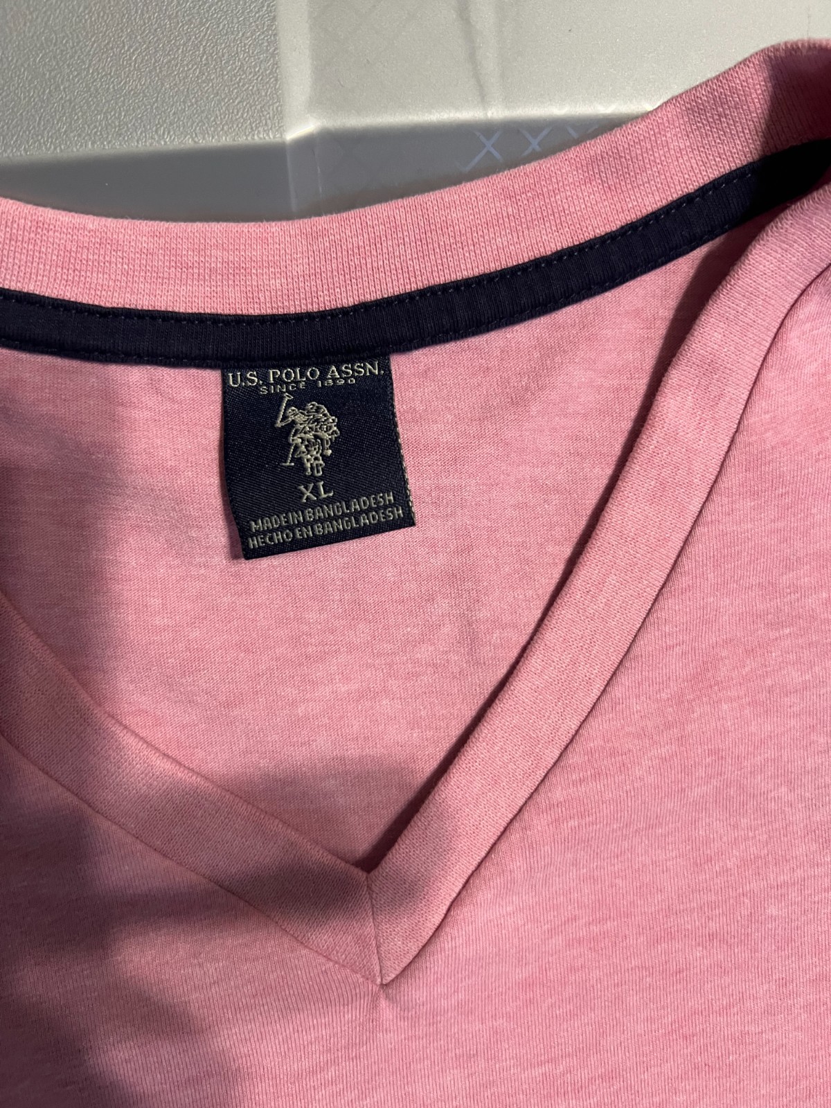 US Polo Association Mens T-shirt Pink gallery