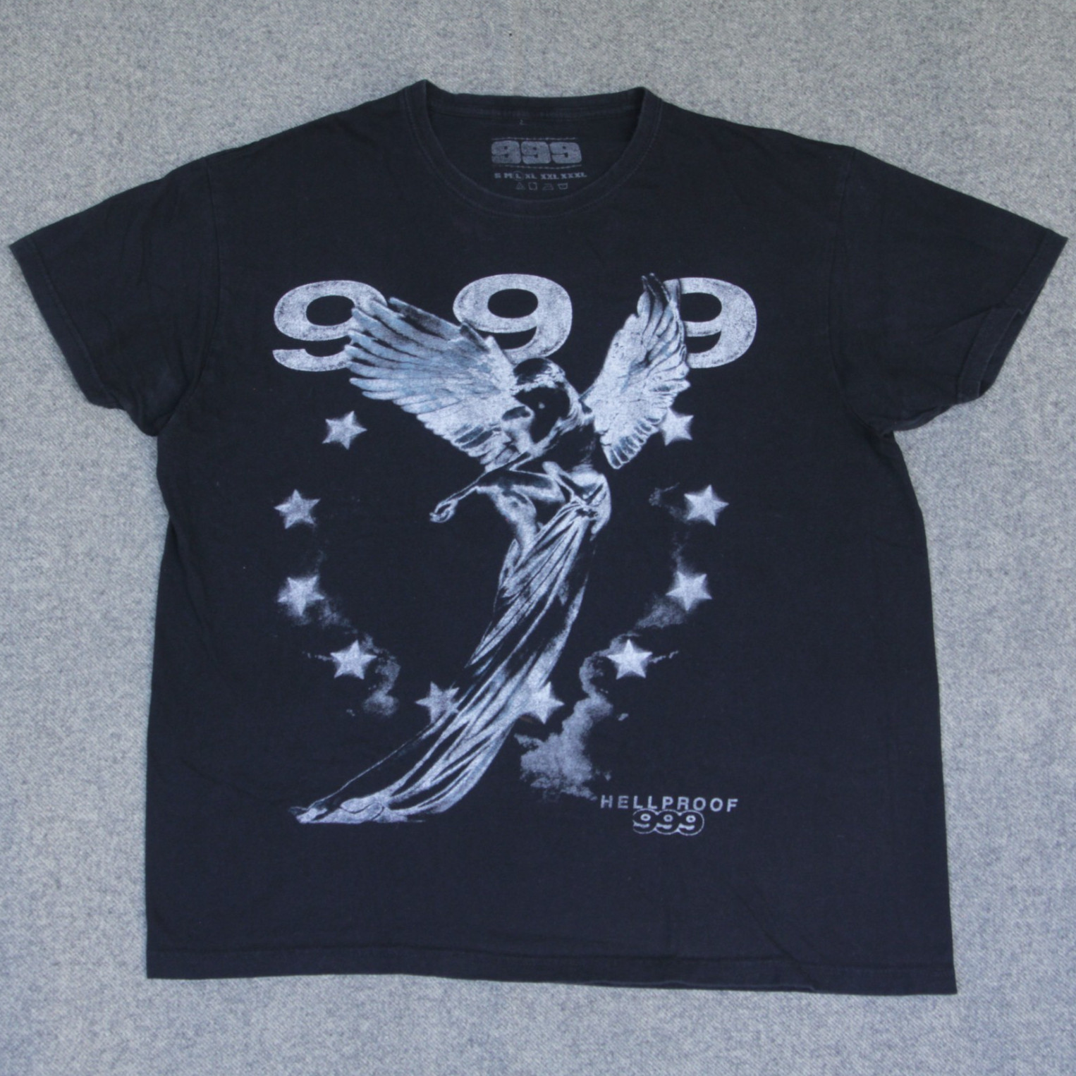 Juice WRLD 999 Club T Shirt L Angel Graphic HELL PROOF Merch Rapper Emo Rap Tee gallery