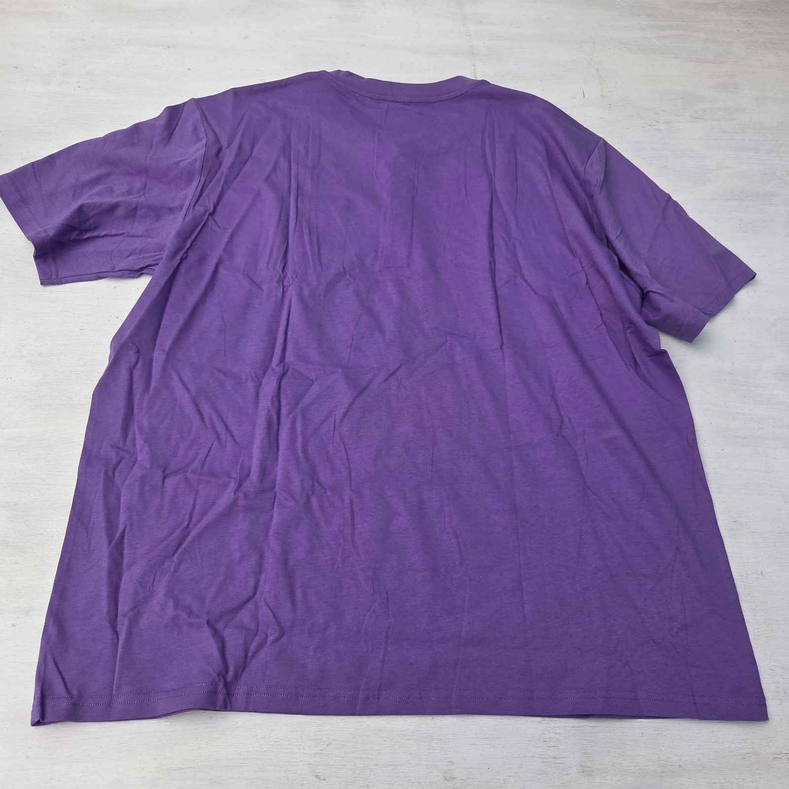 MAGCOMSEN Men's 2XL T Shirt Henley Short Sleeve Pocket Tee Purple EUC gallery