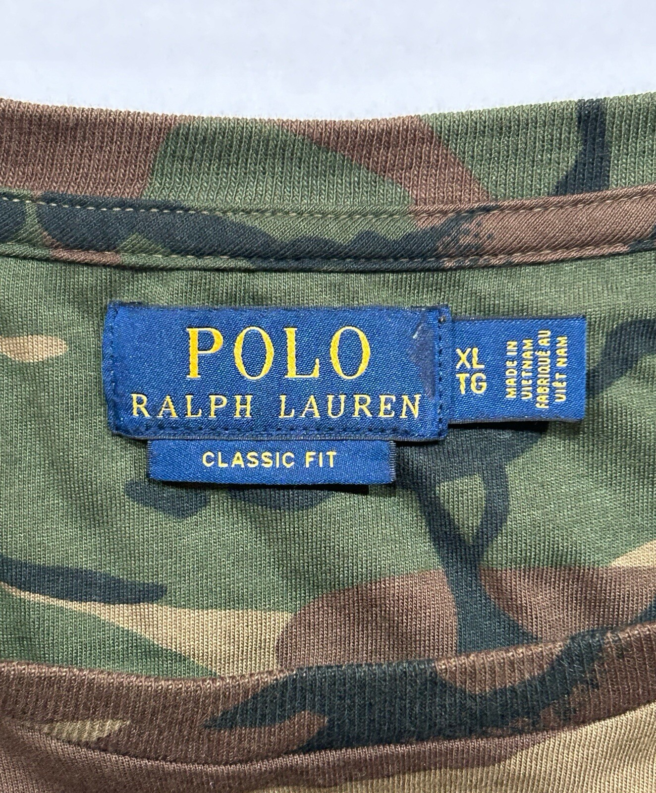 Polo Ralph Lauren Classic Fit Camo Pocket Long Sleeve Shirt Men’s Size XL Cotton gallery