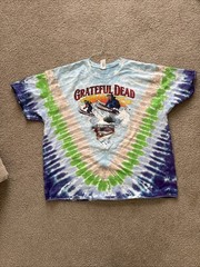 Grateful Dead Tie Dye Men’s Tshirt Arapahoe Basin Ski 2xl 2tg 2eg