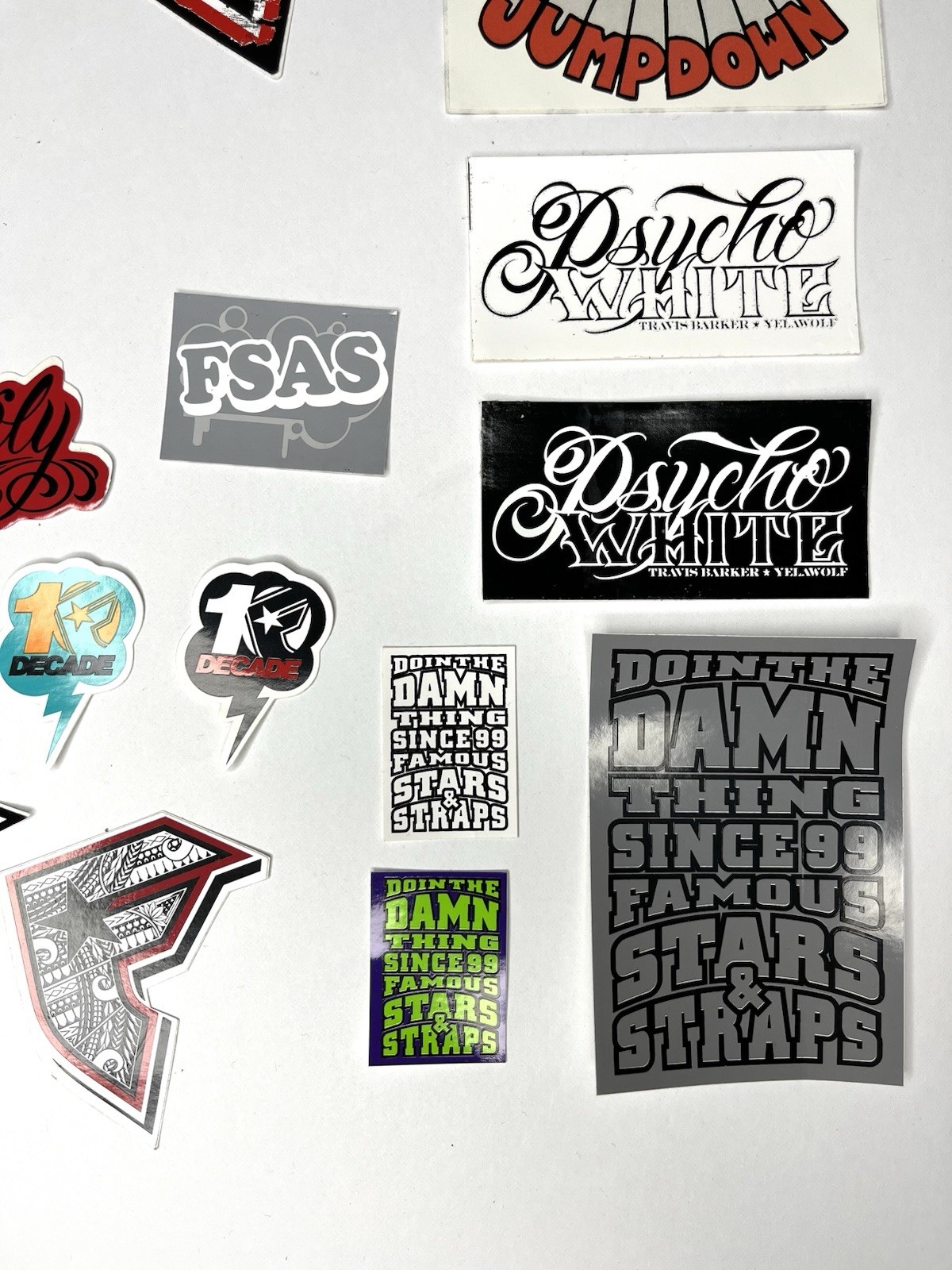 Famous Stars And Straps 20 Sticker Set Blink 182 Transplants Travis Barker gallery
