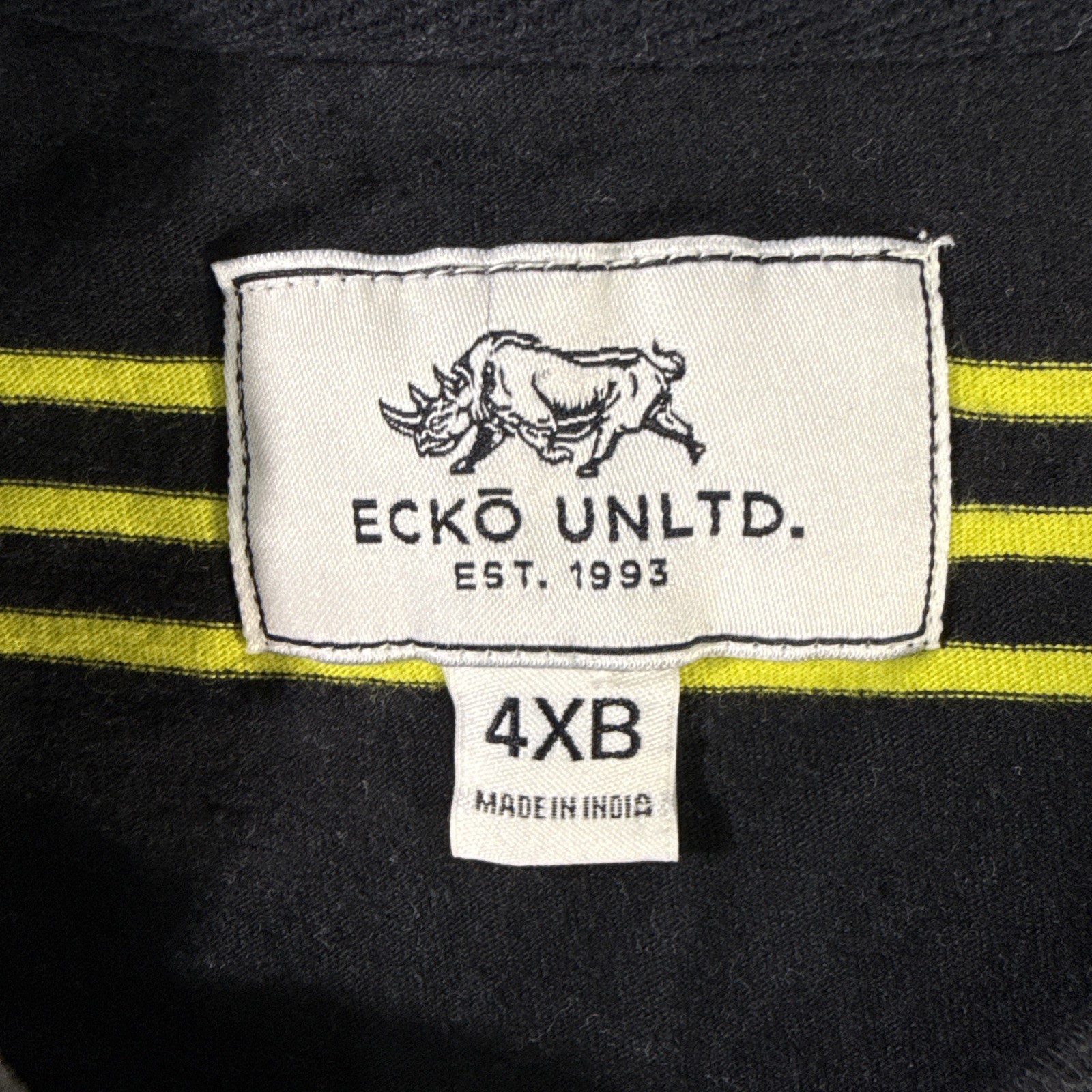 Vintage Ecko UNLTD T Shirt Mens 4XB Black Hip Hop Baggy Streetwear 90s spellout gallery