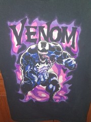 Marvel’s Venom Smoke By Mad Engine Inc. Black & Pink Small 34/36 UV Light Glow