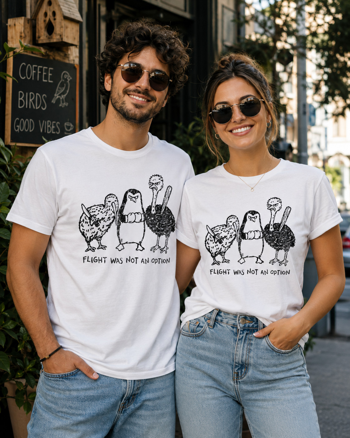 Flight was Not an Option Graphic Sarcastic Quote Men's T-Shirt gallery