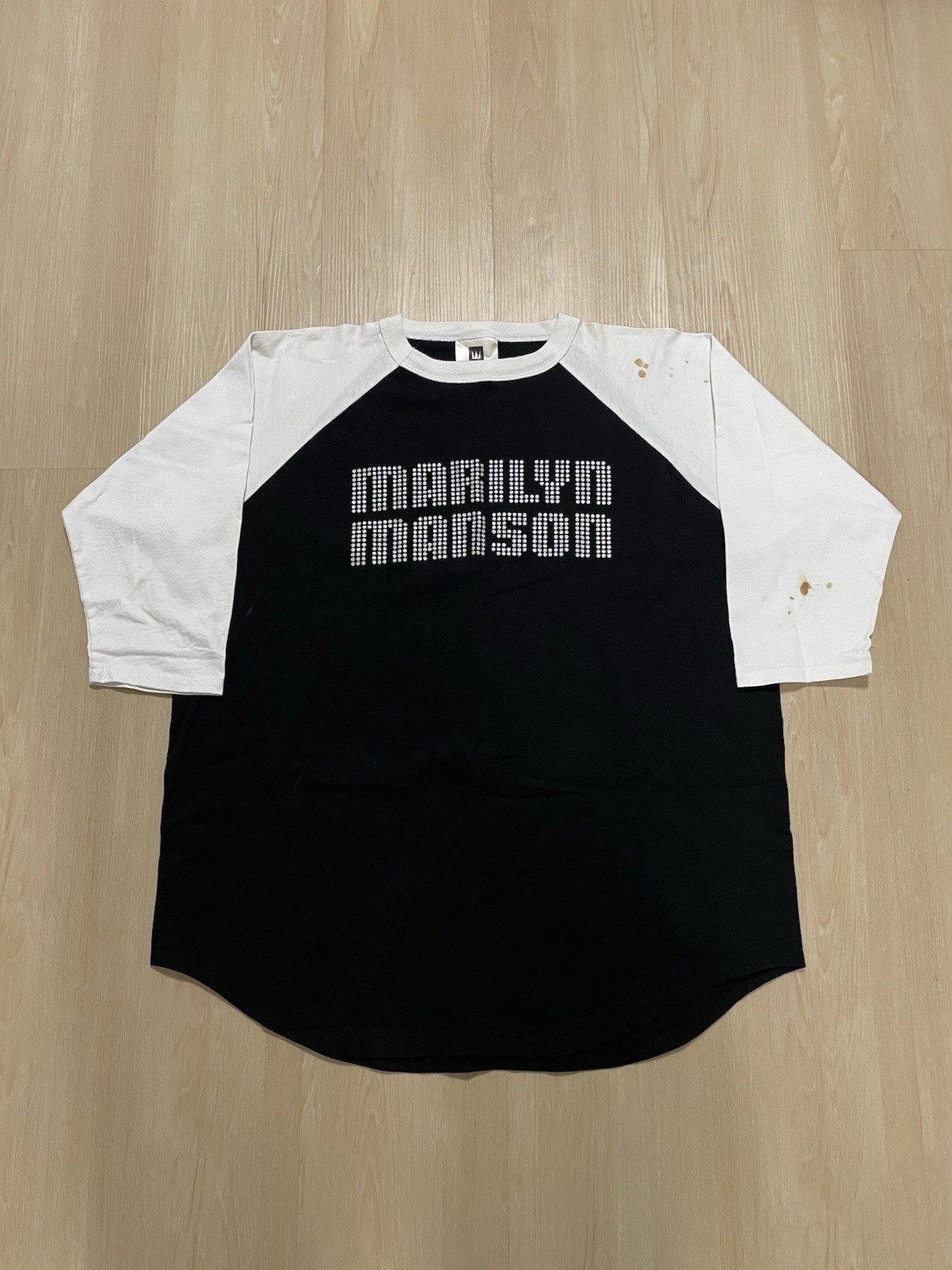 Vintage 90s Marilyn Manson Dope Show Raglan Size XL *Flaws* RARE! gallery