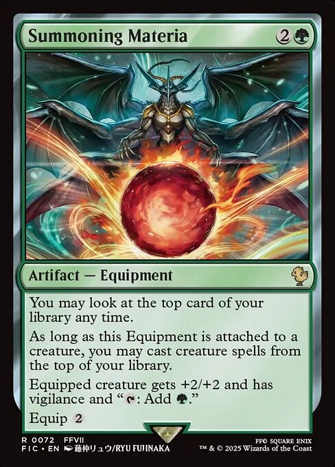 Summoning Materia 72 R Normal FIC MTG NM