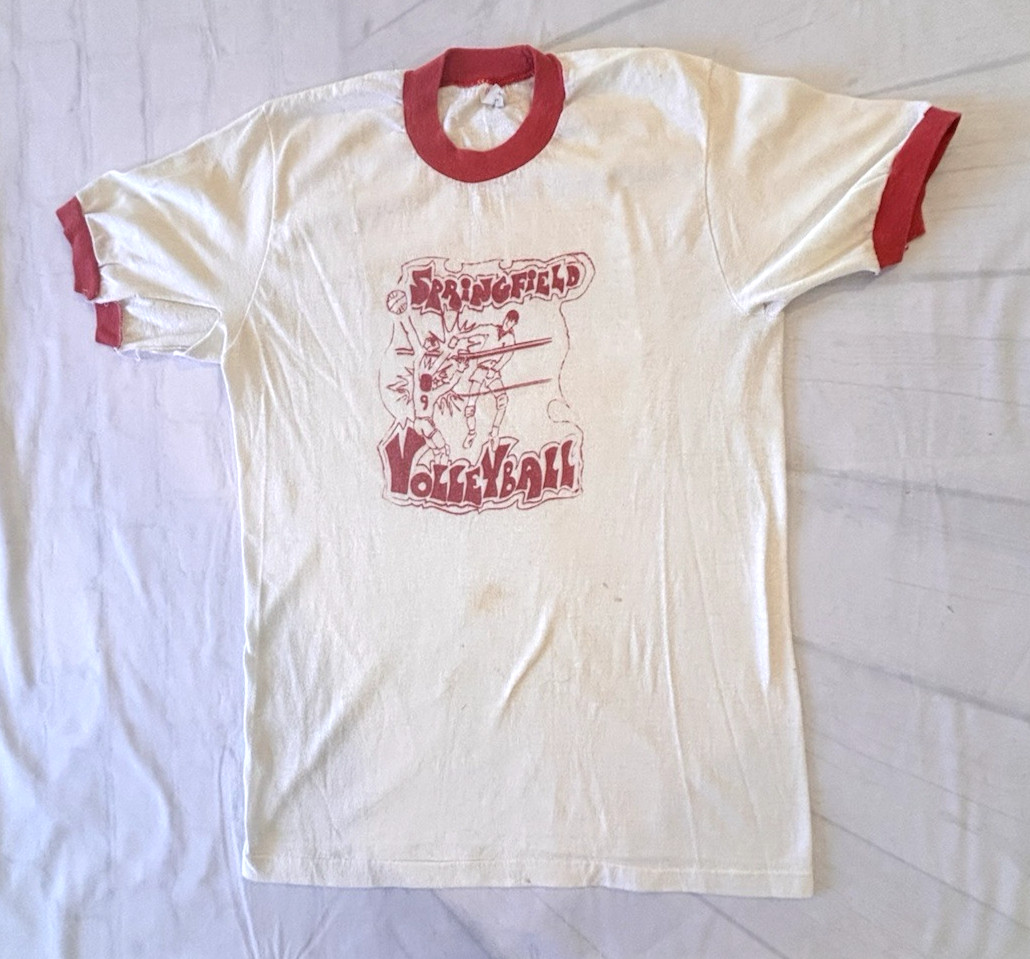 Sports by Stedman 1970s Springfield NY Volleyball Team T Shirt VTG READ