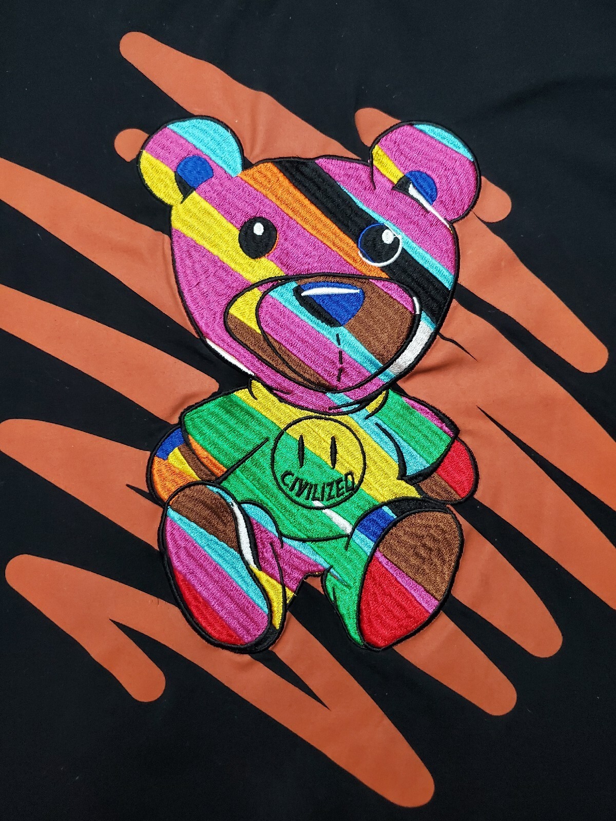 Civilized Clothing Embroidered Bear Logo Mens T-Shirt XL Cotton Blend Crewneck gallery