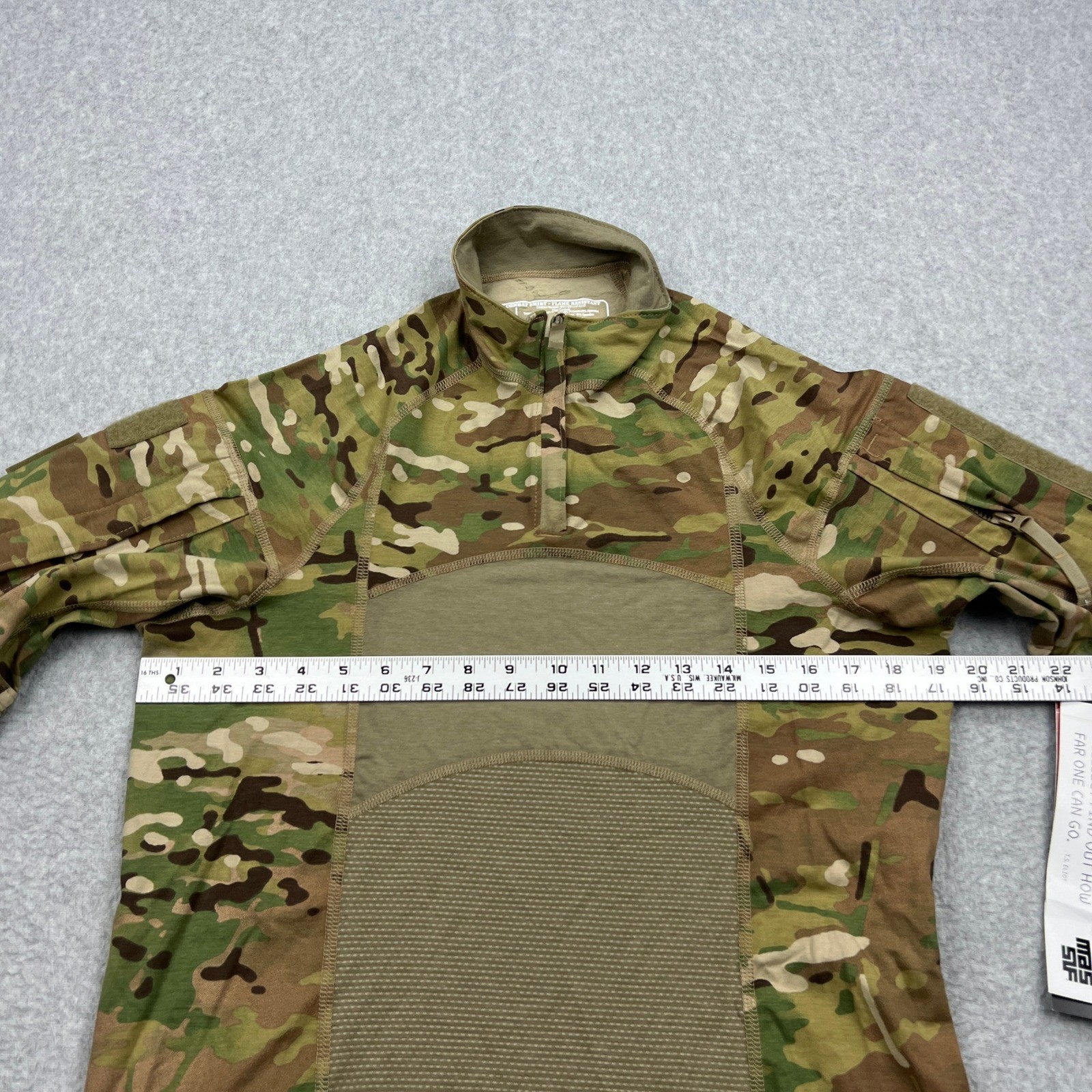 NEW Massif Army Combat Shirt Mens Medium OCP Multicam Flame Resistant 1/4 Zip FR gallery