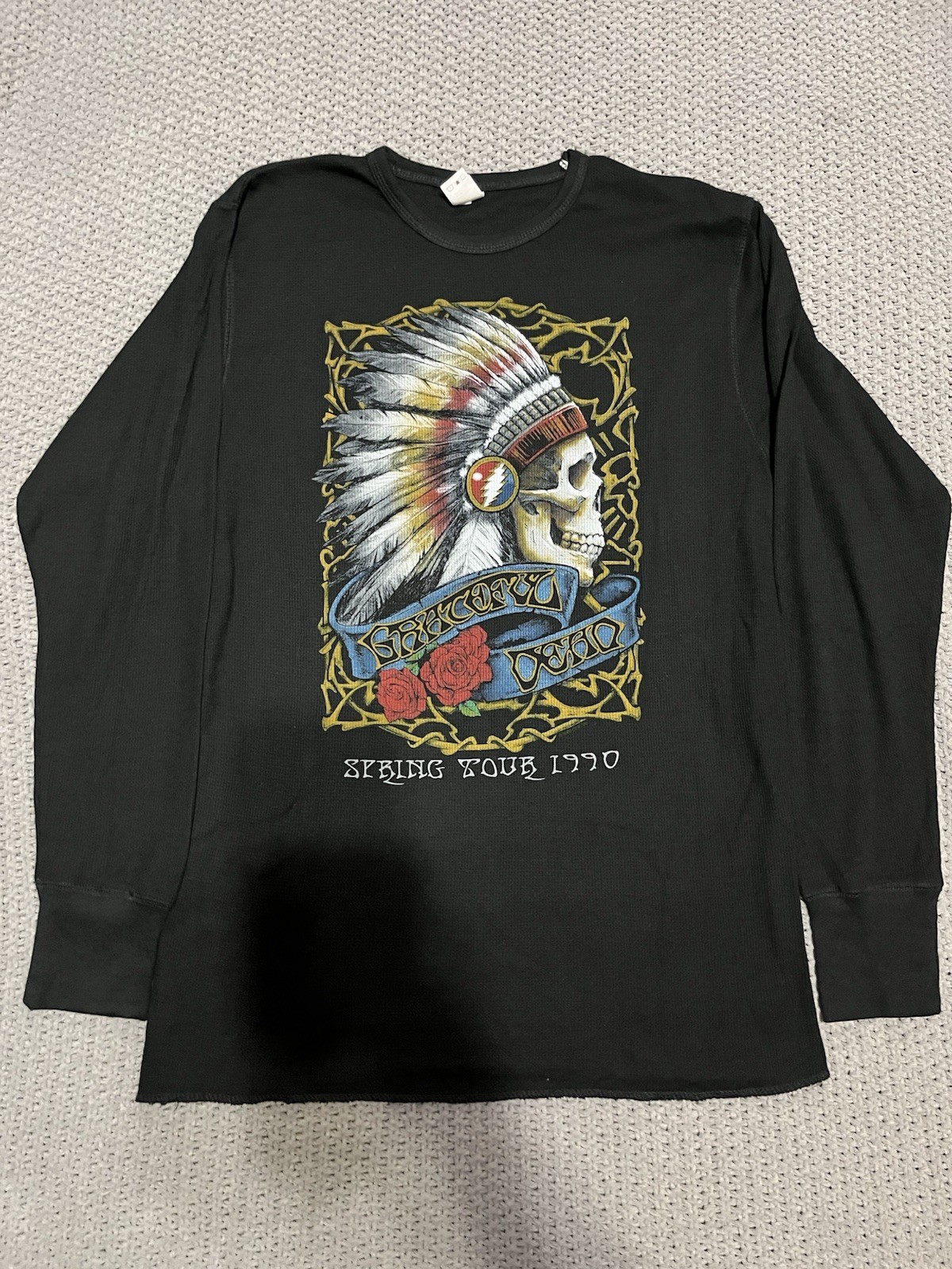 GRATEFUL DEAD-SPRING TOUR '90-LONG SLEEVE BLACK T-SHIRT - XXL Garcia,Lesh gallery