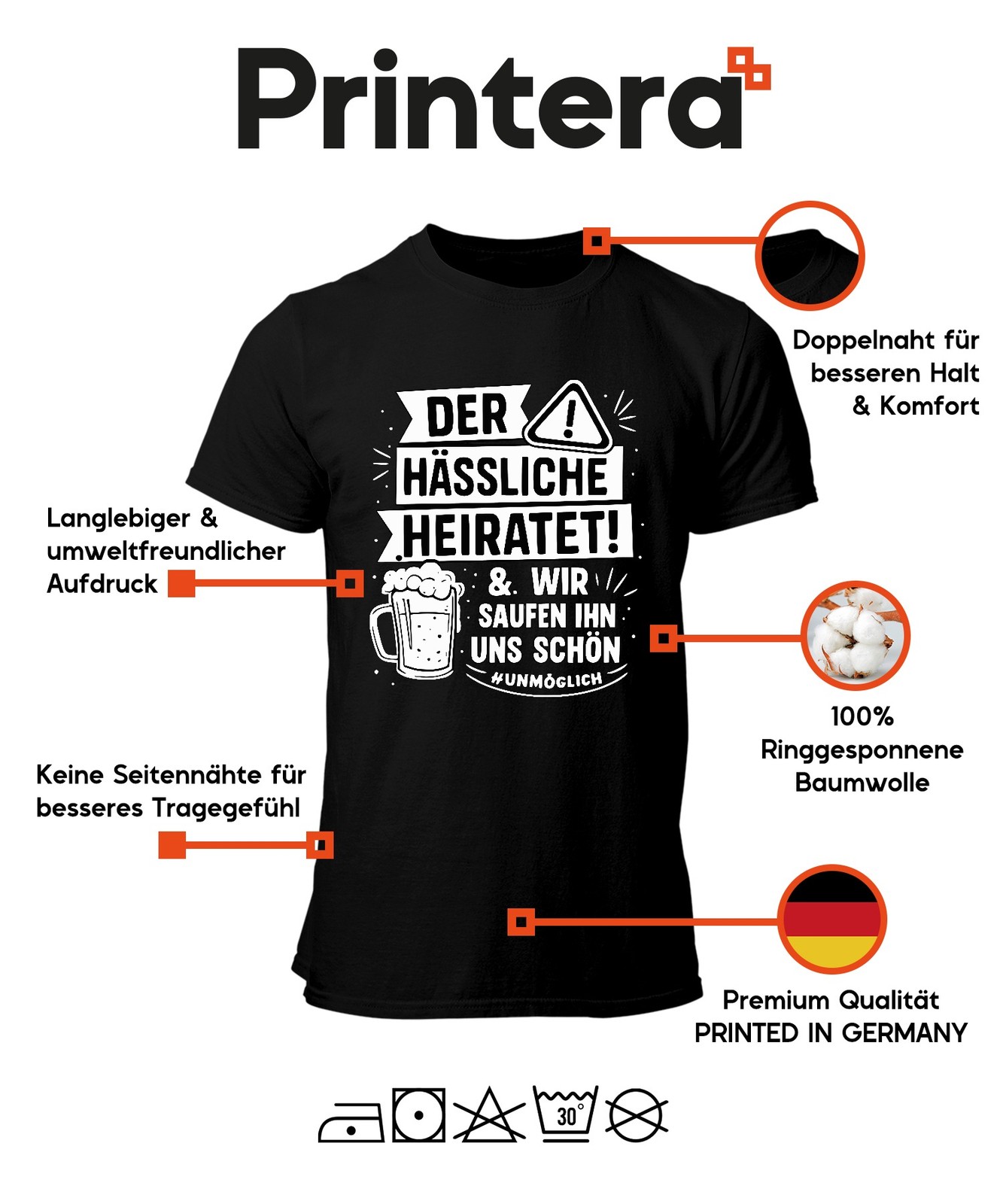 The Ugly One We Marry Him Beautiful JGA Beer Party Funny Mens T-Shirt gallery