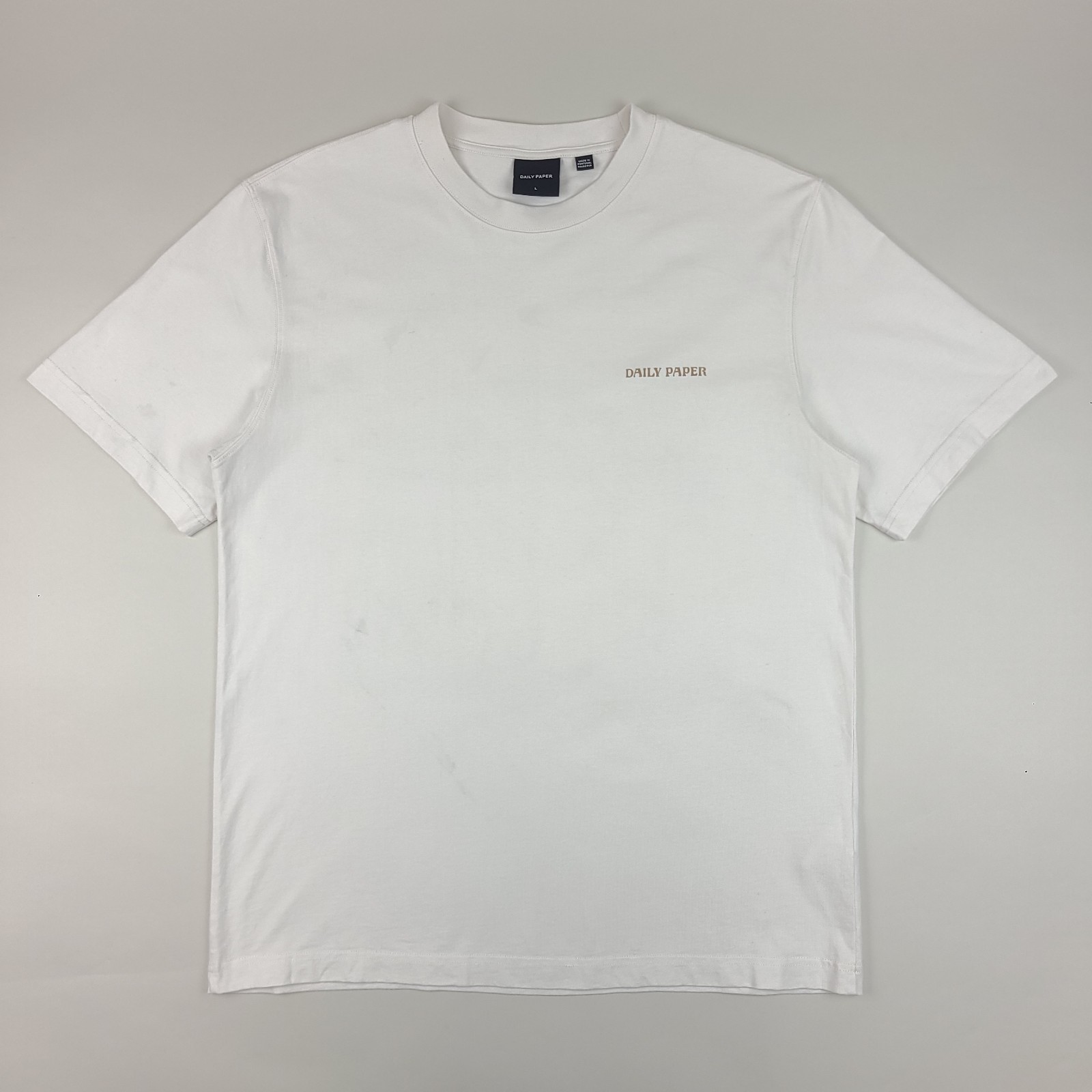 Daily Paper Shirt Mens Large White Cut And Sew Pattern Graphic Tee gallery