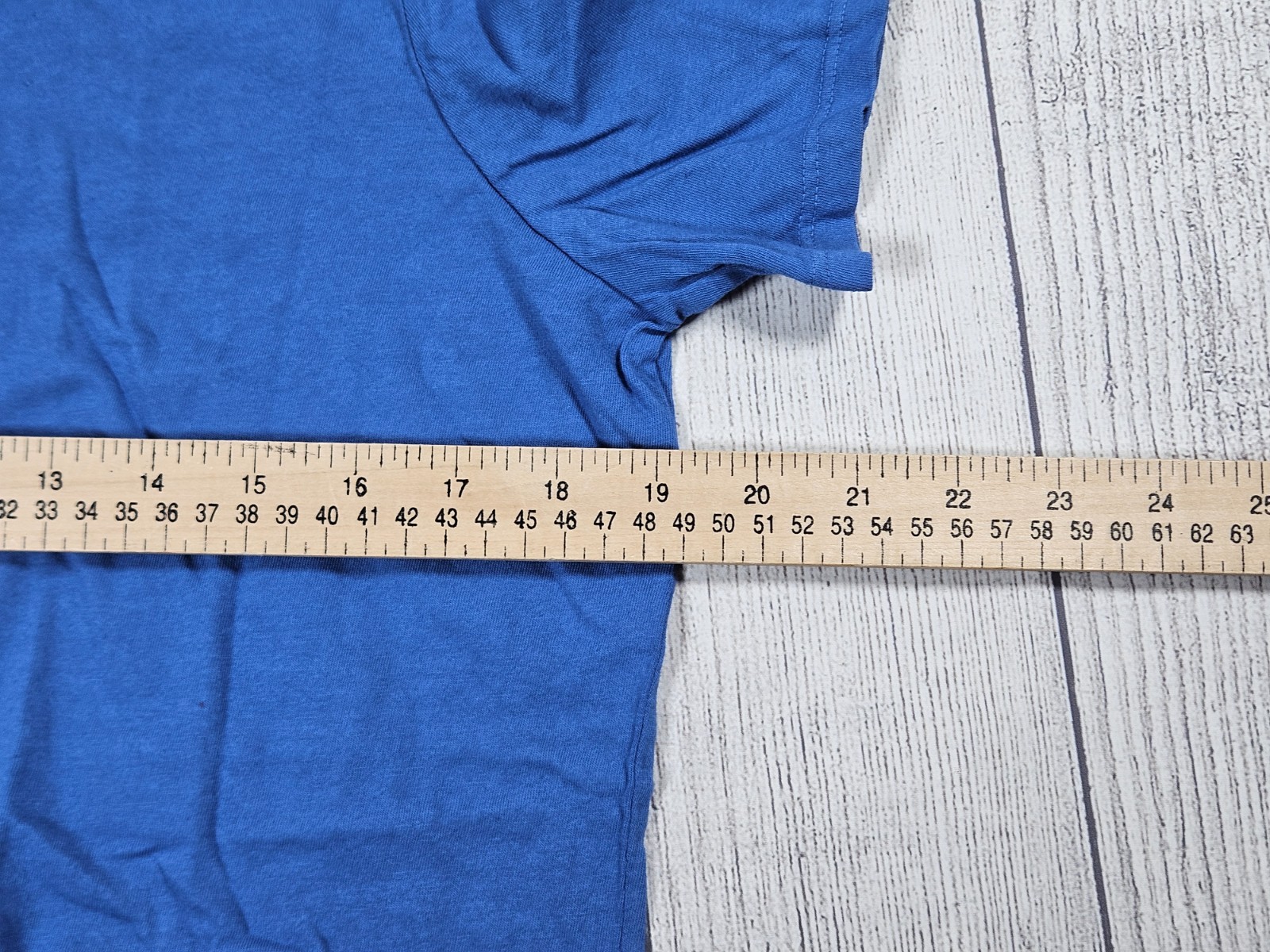 American Giant Classic Crew Neck T Shirt Womens L Blue USA Made Cotton Tee Top gallery