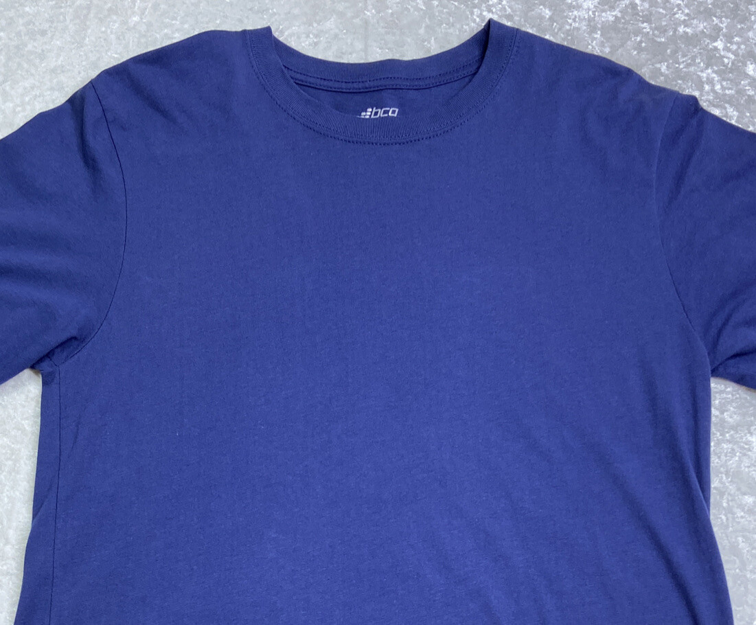 BCG Blue Short Sleeve Crew Neck Ultra Soft T-Shirt Mens Size Medium gallery