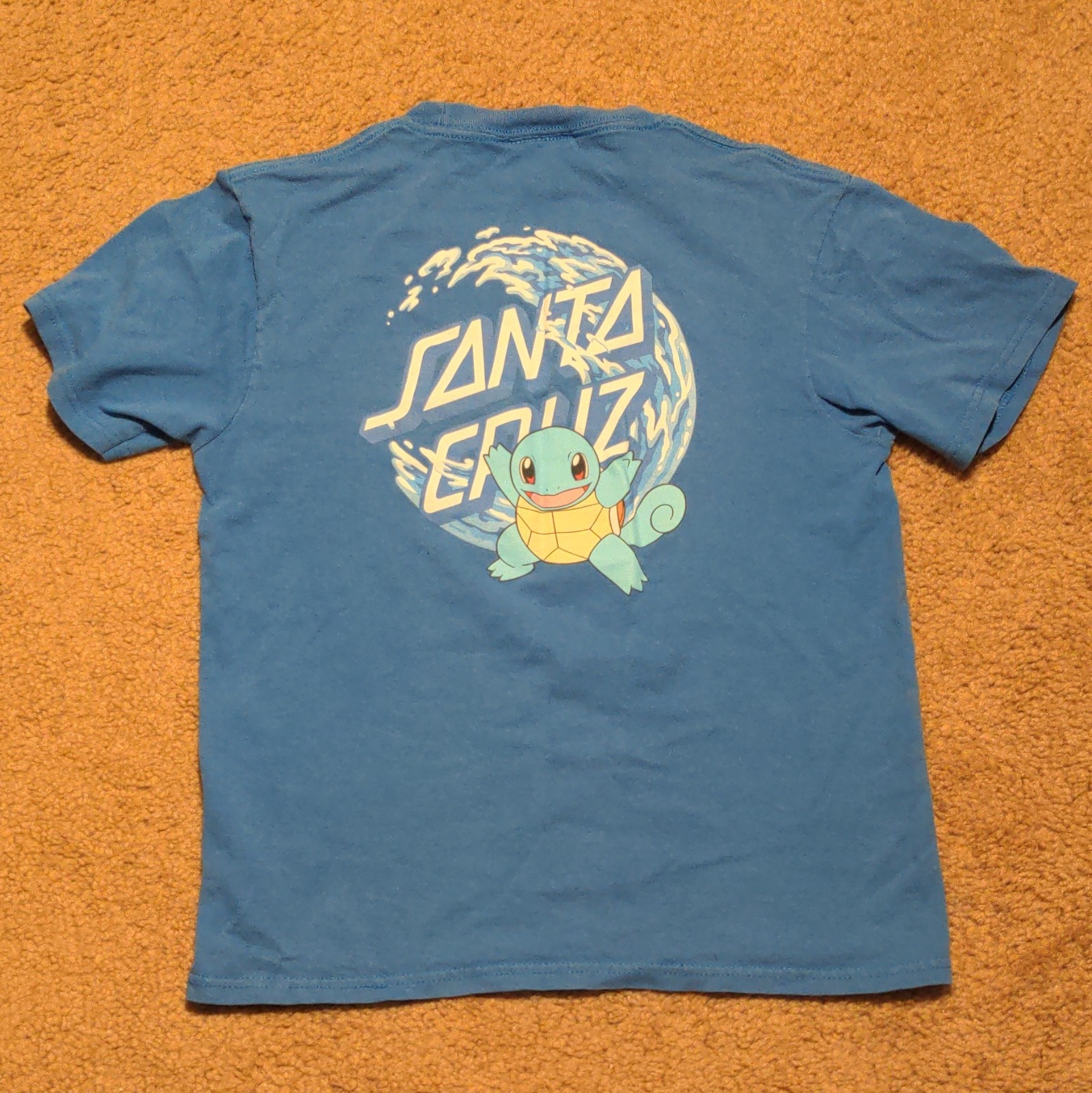 Santa Cruz x Pokémon Squirtle Blue Graphic T-Shirt Size M gallery