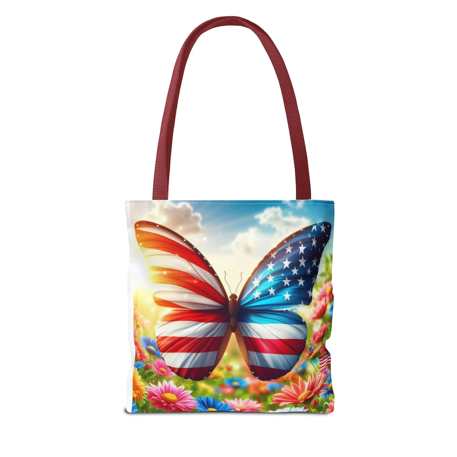 American Flag Tote Bag (AOP) gallery