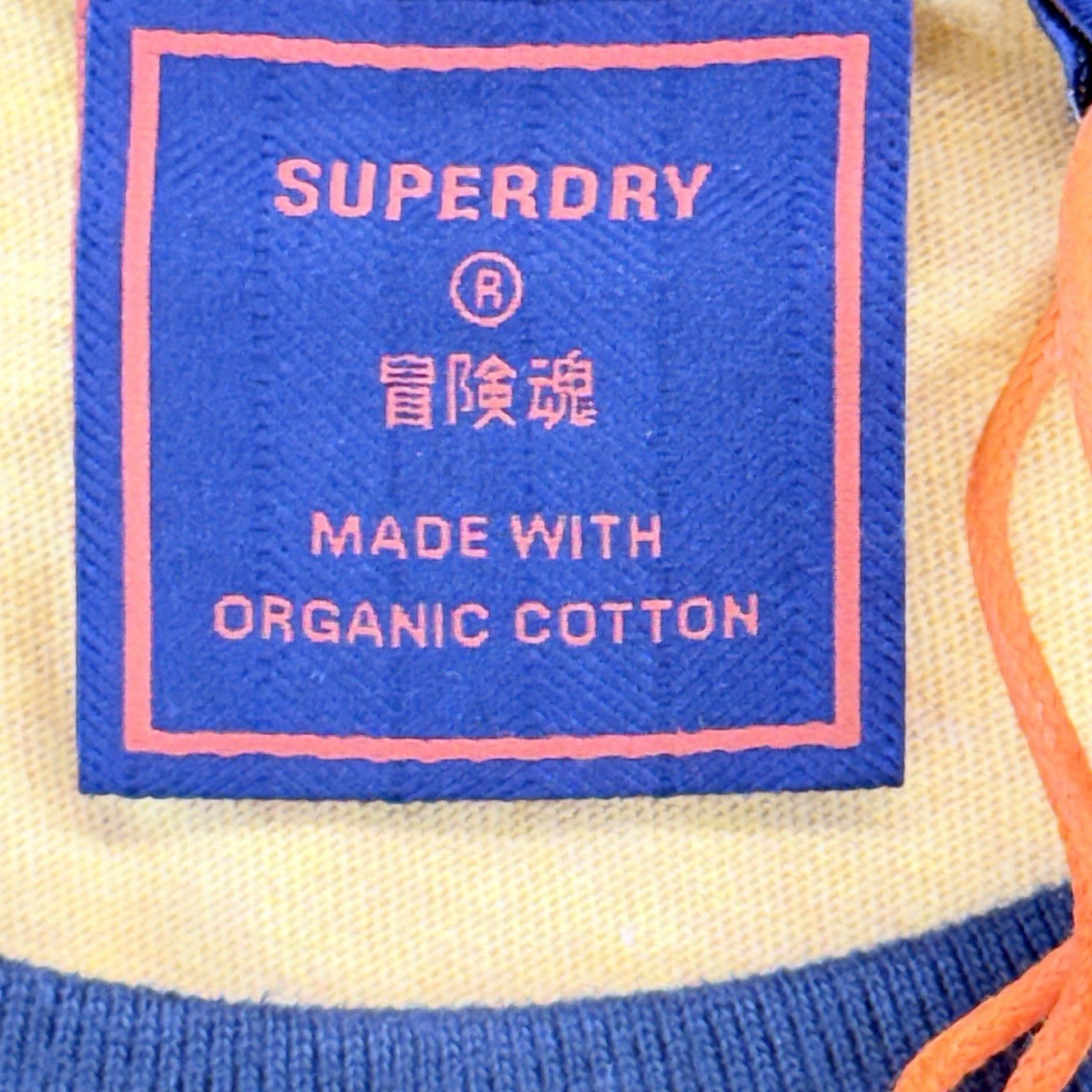 SUPERDRY Men's Sz S Gold/Navy Short Sleeve Vintage Baseball Tee NWT gallery