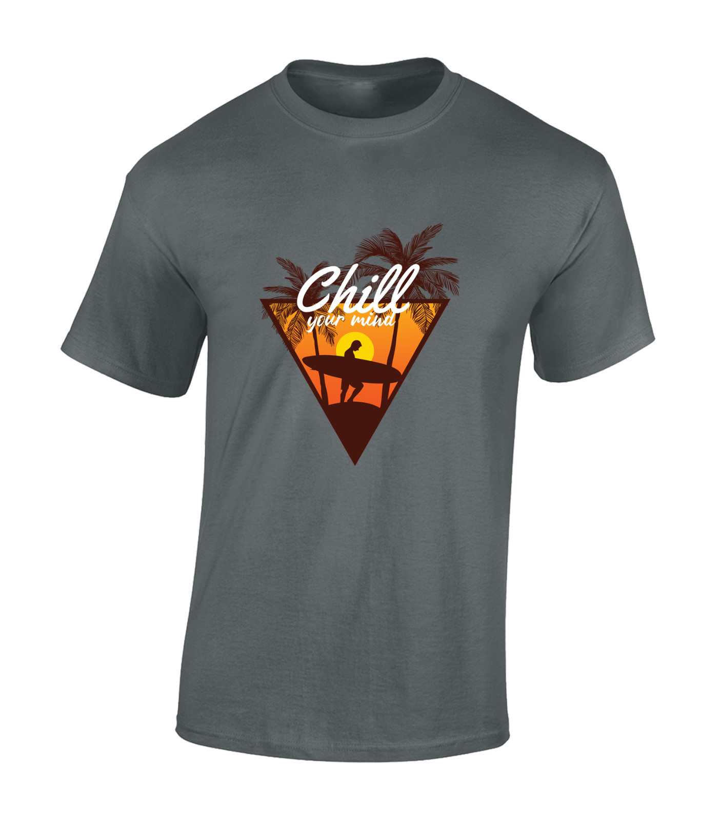 CHILL YOUR MIND MENS T SHIRT COOL SUMMER BEACH CASUAL FASHION DESIGN NEW TOP gallery