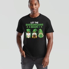 Let The Shenanigans Begin Irish Gnomes St Patrick’S Day Unisex Tshirt Funny