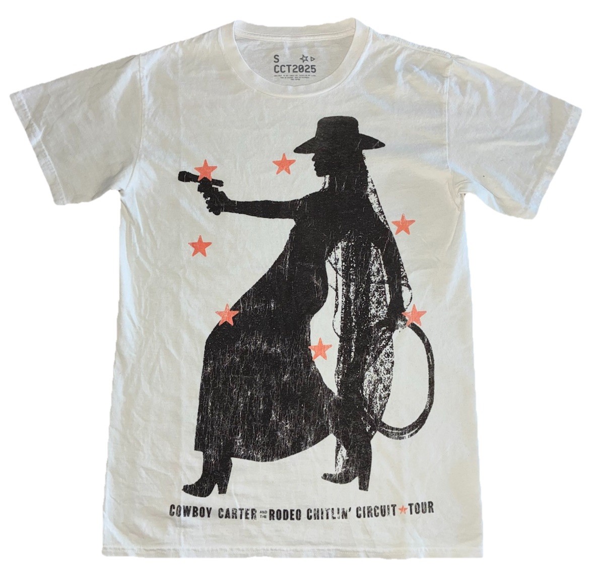 Beyonce Most Wanted Tee S White Cowboy Carter Tour 2025 Merch NEW *spot gallery