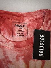 RawGear Bradley Martyn Men’s Short Sleeve T-Shirt Medium Tie Dye Orange Yellow