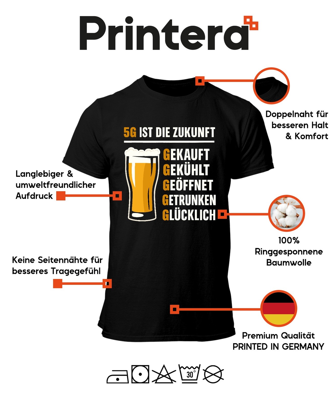 5G Is The Future Bought Chilled Drunk Beer Beer Glass Pub Men's T-Shirt gallery