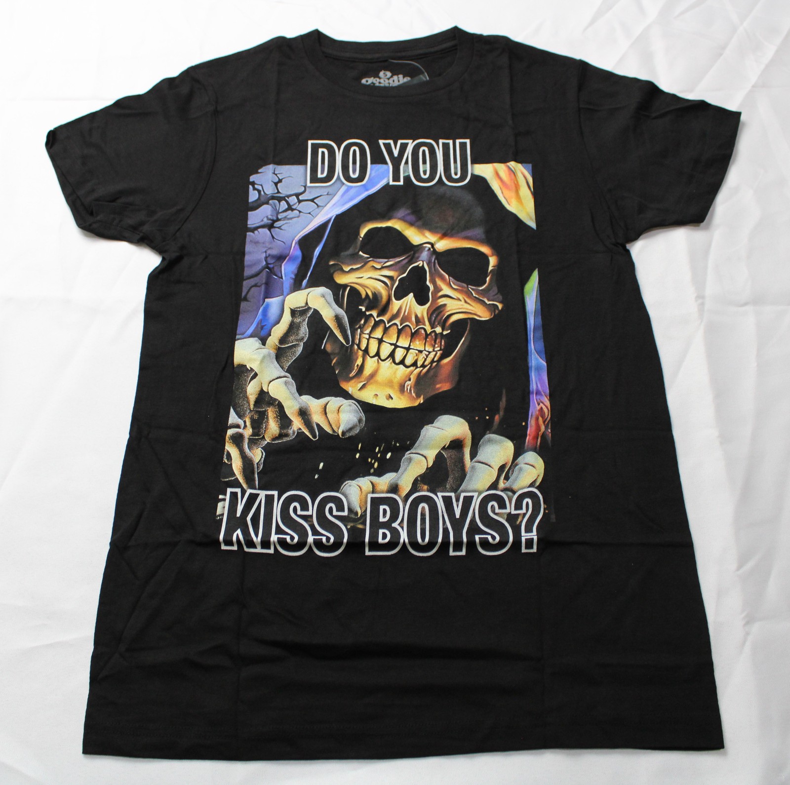 Goodie Two Sleeves Unisex Adult's Rainbow Reaper T-Shirt EH6 Black Small NWT gallery