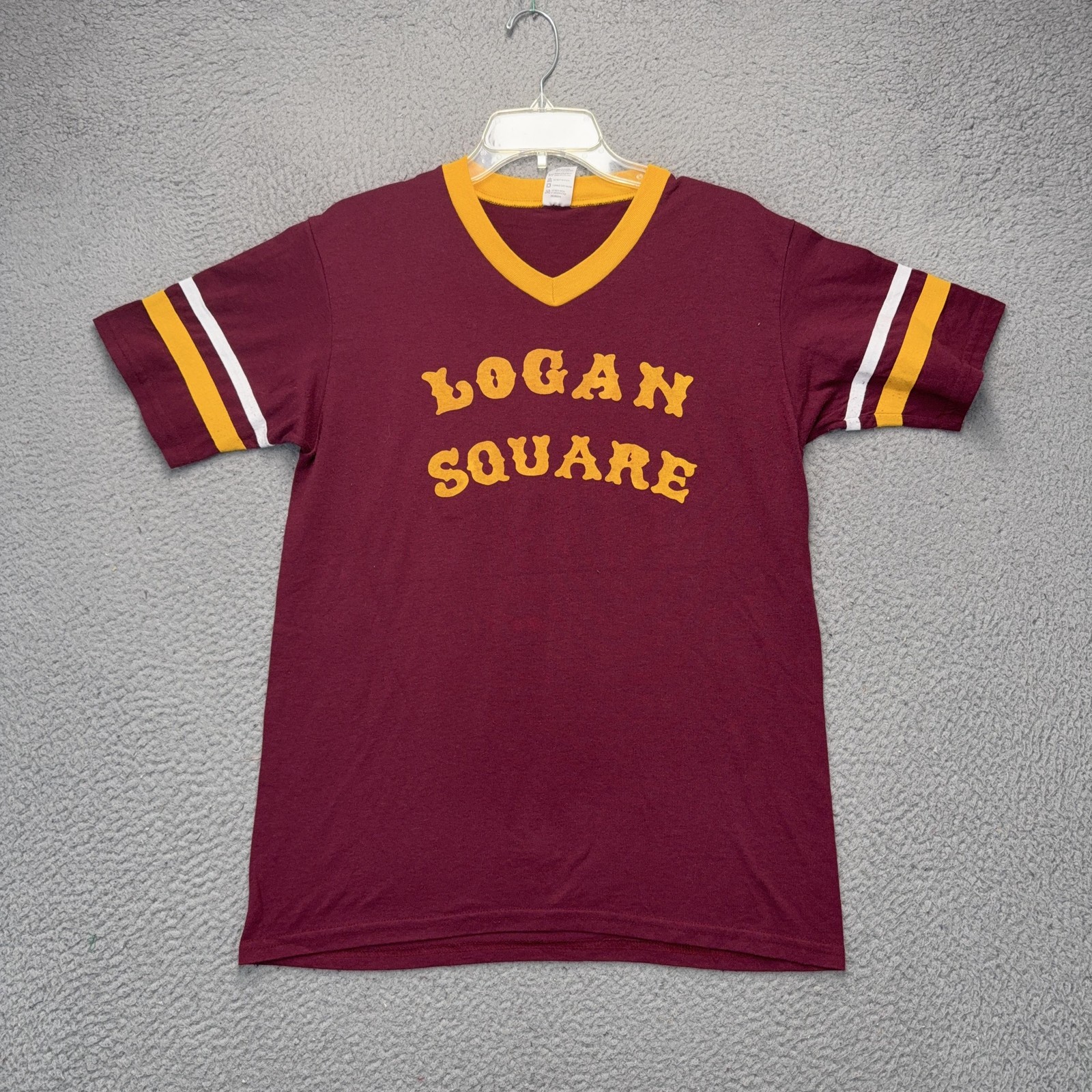 Logan Square Chicago Shirt Mens Medium Red Augusta Sportswear 13 Ringer Jersey gallery