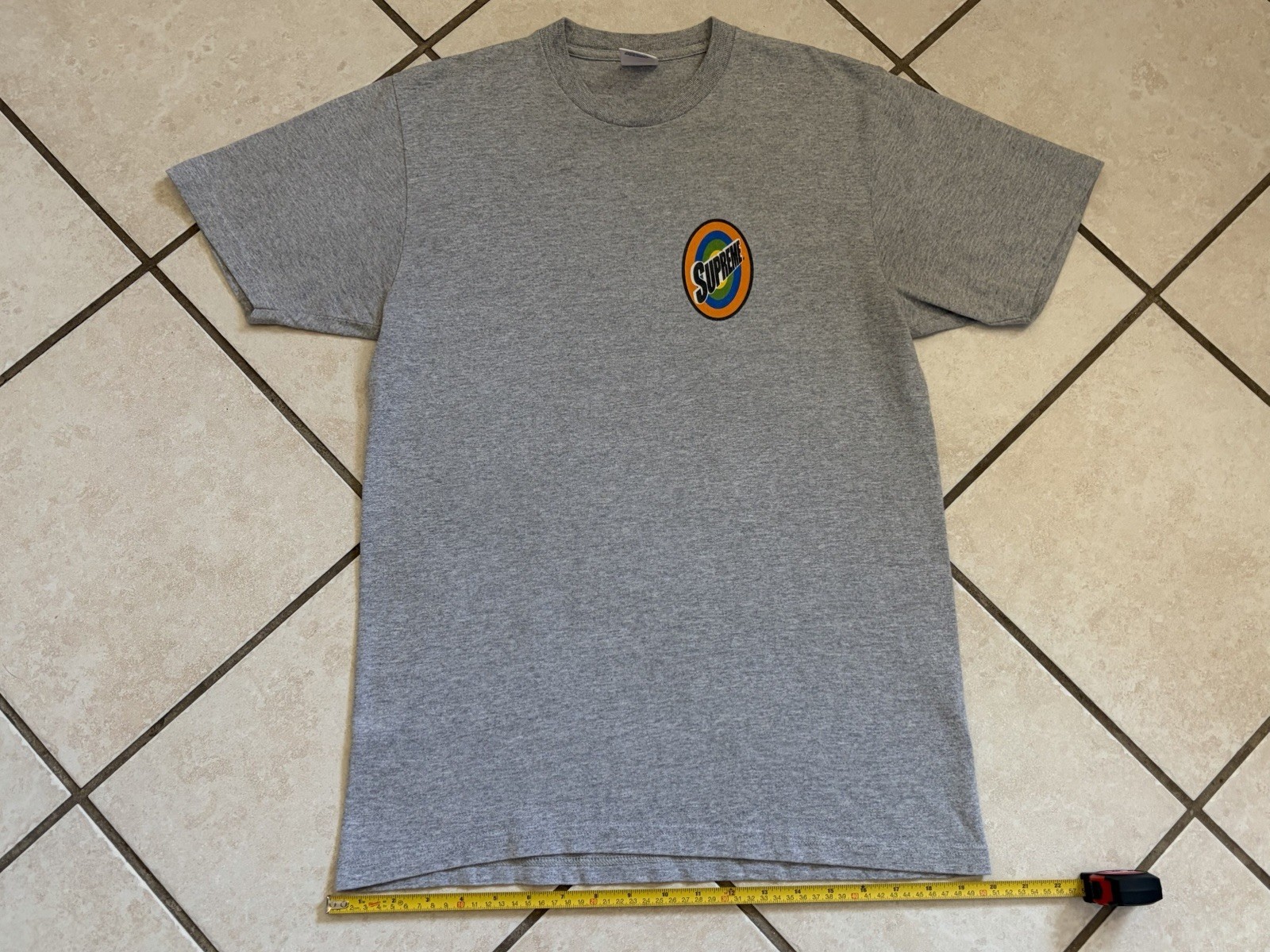 Supreme SS16 Spin Logo Grey T-Shirt Mens Size Medium Tide Laundry Bogo Box Logo gallery