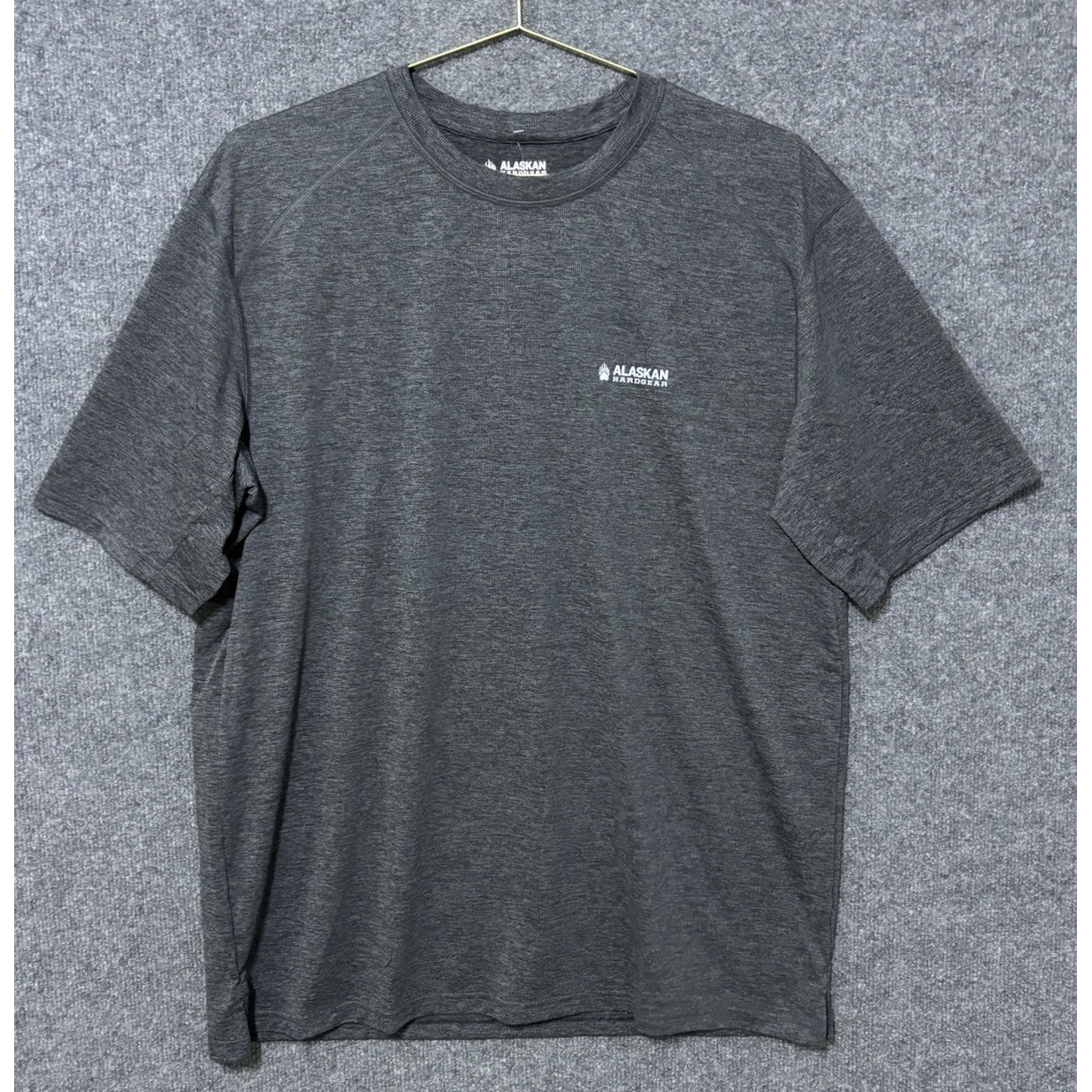 NWT DULULTH ALASKAN HARDGEAR L Mens SS Polyester Tun-Dry Lightweight Tee Gray gallery