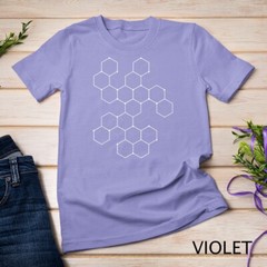 Hexagon Pattern Mathematics Science Graphic Design Light T-Shirt Unisex T-shirt