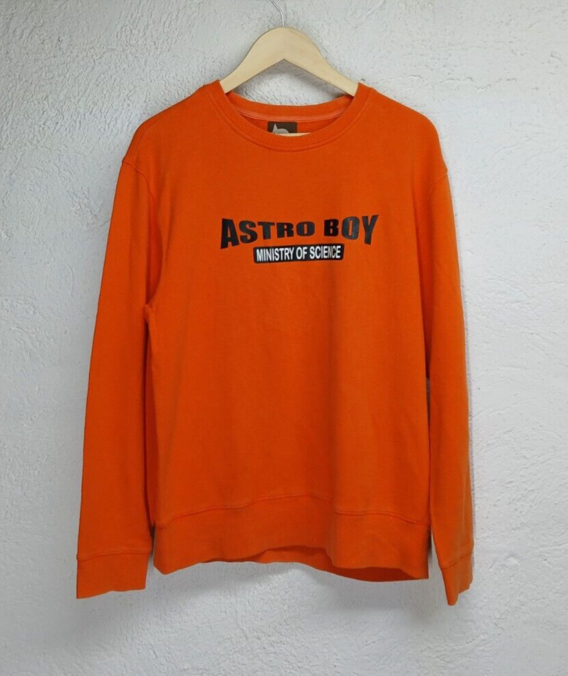 Astro Boy Sweater Pullover Mens Size XL Tezuka Productions Orange gallery