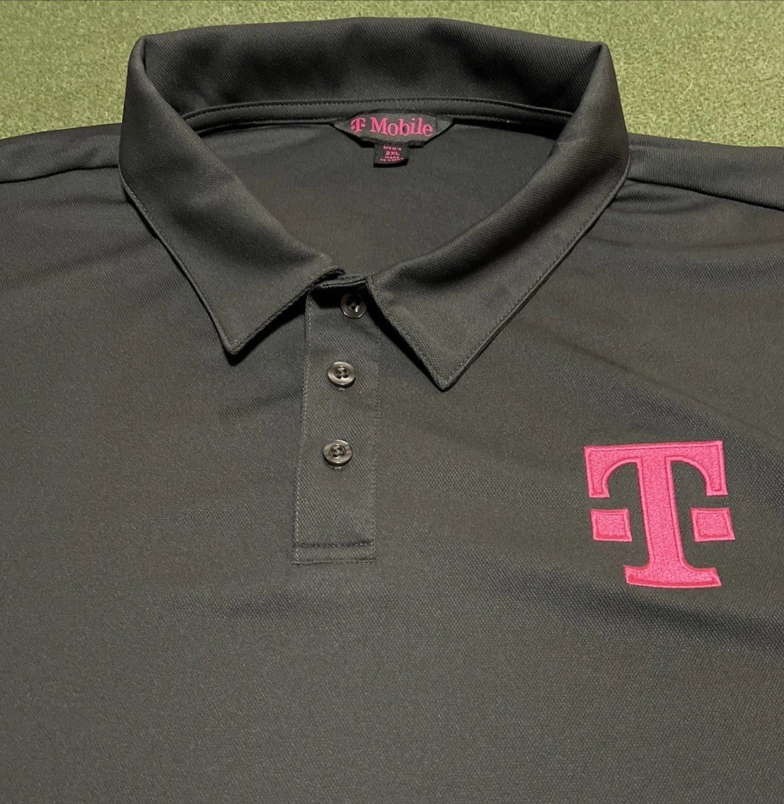 T-Mobile Grey Casual Long Sleeve Staff Poly Pullover Sweatshirt Mens 2XL Nice