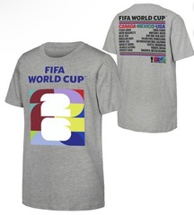 FIFA World Cup 2026 Official Licensed Men’s Small Gray T-Shirt NWT