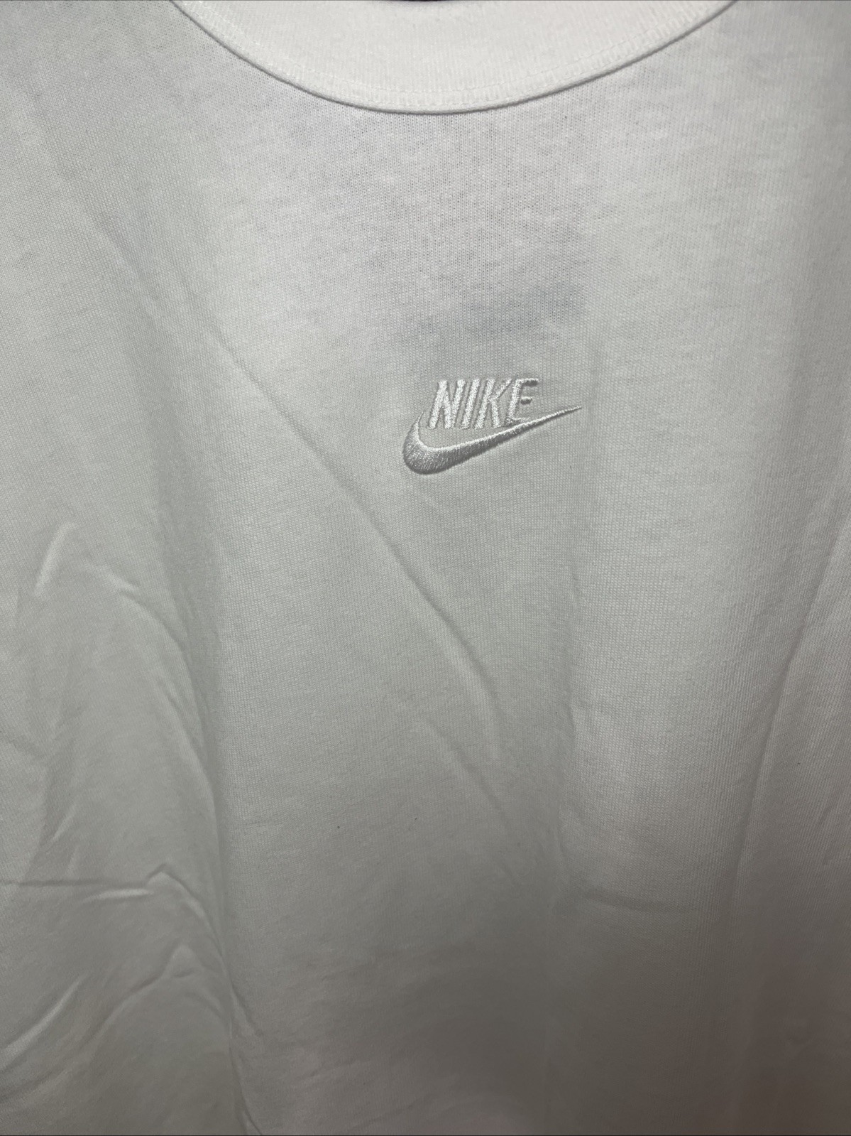 Nike Men's NSW Prem Essential T-Shirt SS Crew Pure White Size XL NEW WITH TAGS gallery