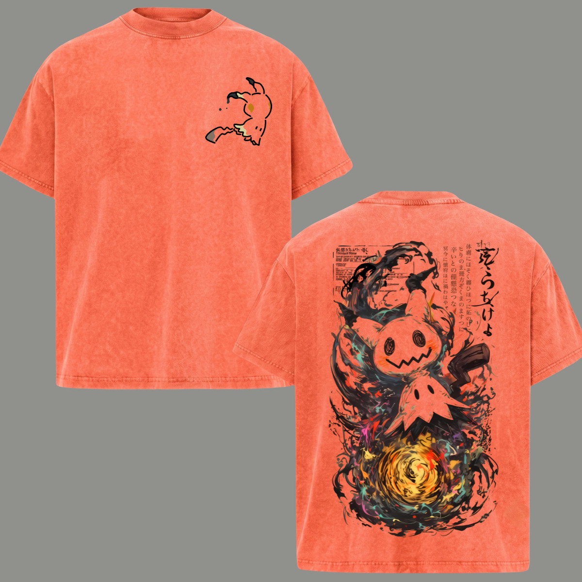 Mimikyu T-Shirt Anime Unisex Oversized Men Top Clothing Gift 2026 Cotton gallery