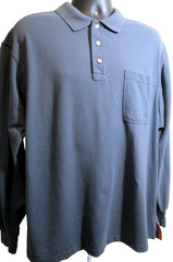Duluth Trading Dark Gray LS Half Button Polo Durable Work Shirt Size LRG Men’s