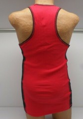 Jocko Mens Jake Side Stripe Racerback Tank Top Red/Black Sz 2X-4X #8122 189B